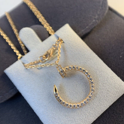 [baslovejewels]JUSTE NECKLACE PINK GOLD DIAMONDS