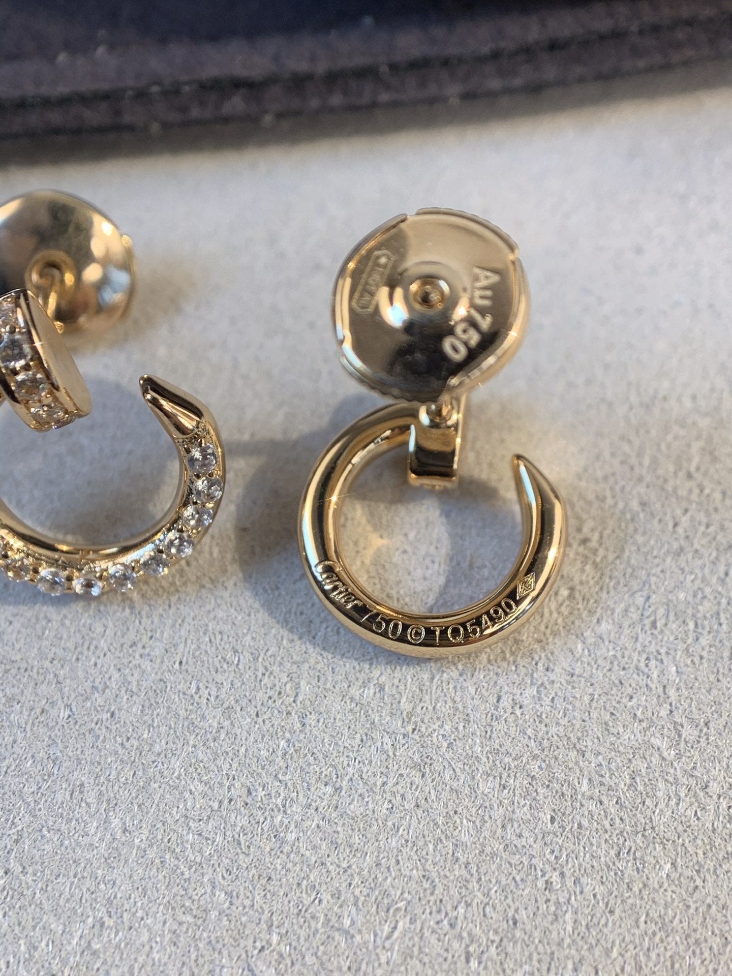 [baslovejewels]JUSTE EARRINGS GOLD DIAMONDS