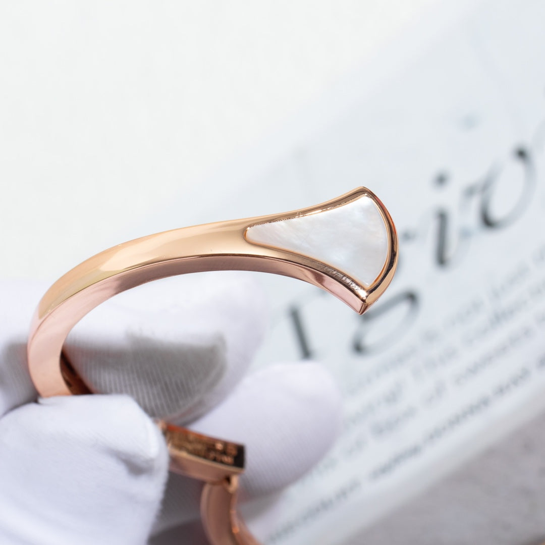 [baslovejewels]DREAM BRACELET OPEN PINK GOLD MOP