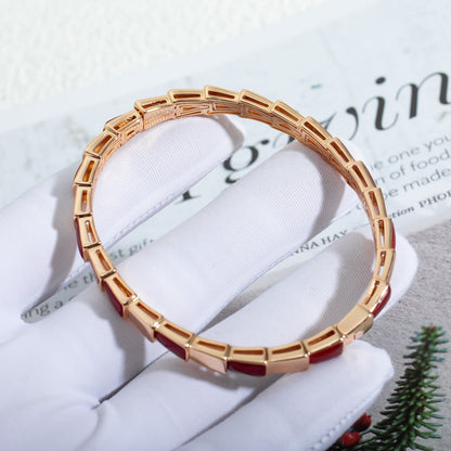 [baslovejewels]SERPENTI BRACELET PINK GOLD RUBELLITE