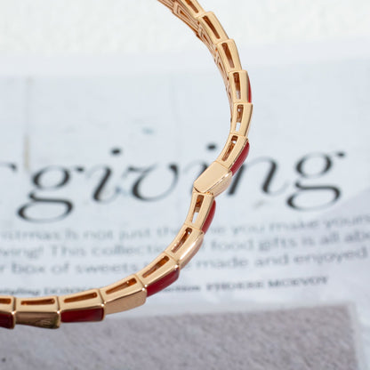 [baslovejewels]SERPENTI BRACELET PINK GOLD RUBELLITE