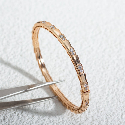 [baslovejewels]SERPENTI BRACELET PINK GOLD DIAMOND