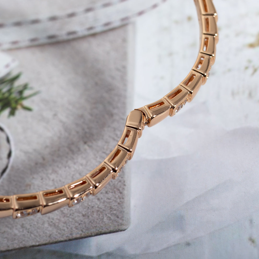 [baslovejewels]SERPENTI BRACELET PINK GOLD DIAMOND
