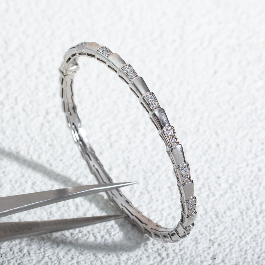 [baslovejewels]SERPENTI BRACELET SILVER DIAMOND