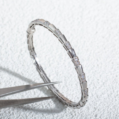 [baslovejewels]SERPENTI BRACELET SILVER DIAMOND