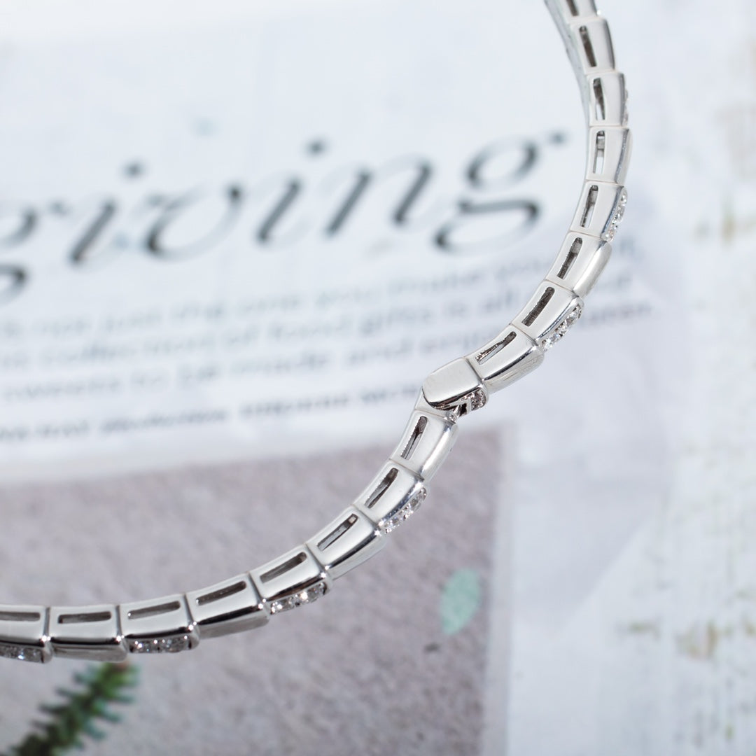 [baslovejewels]SERPENTI BRACELET SILVER DIAMOND