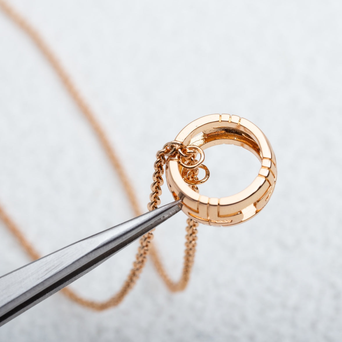 [baslovejewels]PARENTESI NECKLACE PINK GOLD