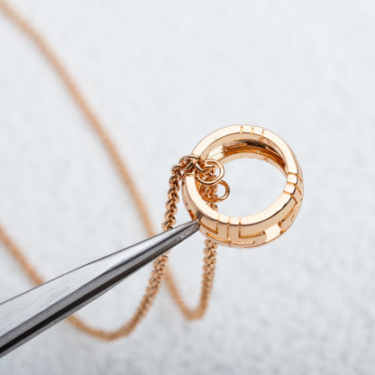 [baslovejewels]PARENTESI NECKLACE PINK GOLD