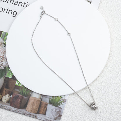[baslovejewels]PARENTESI NECKLACE SILVER DIAMOND