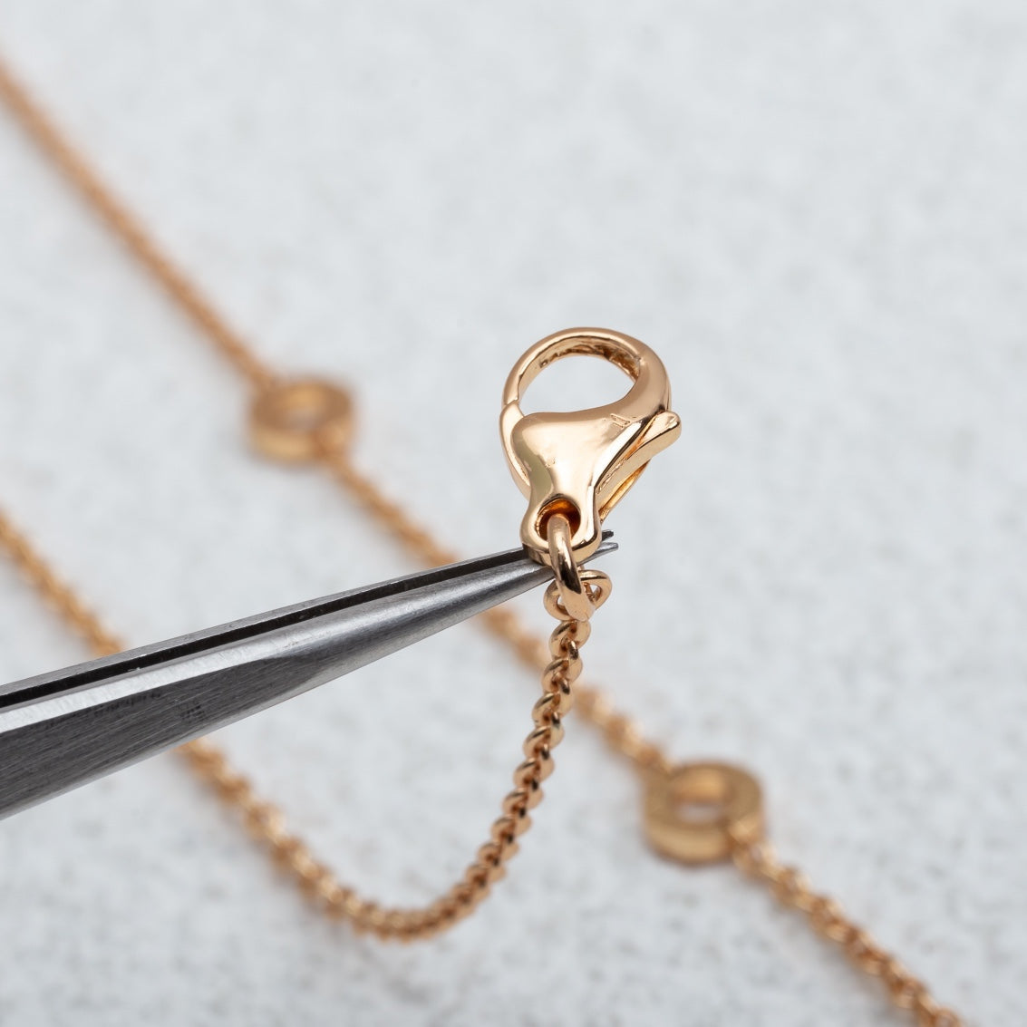 [baslovejewels]PARENTESI NECKLACE PINK GOLD DIAMOND