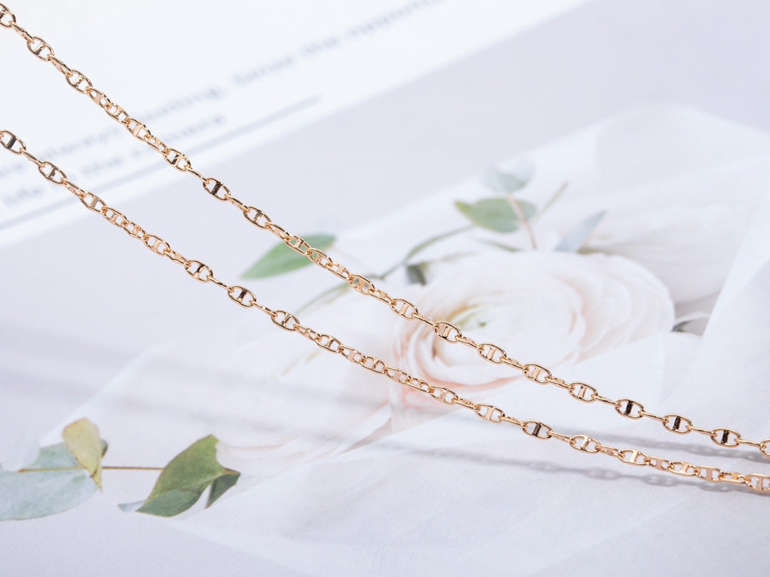 [baslovejewels]ECHAPPEE NECKLACE PINK GOLD
