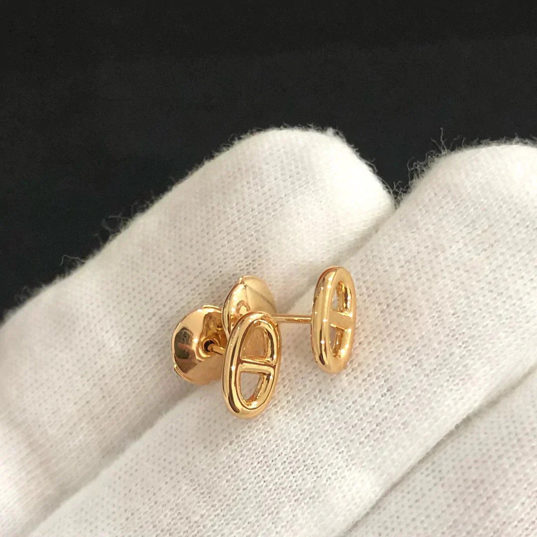 [baslovejewels]CHAINE SMALL EARRINGS GOLD AND SILVER