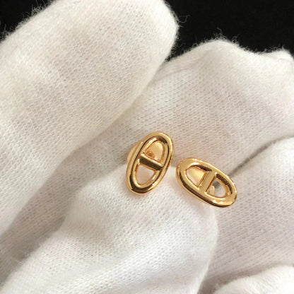 [baslovejewels]CHAINE SMALL EARRINGS GOLD AND SILVER