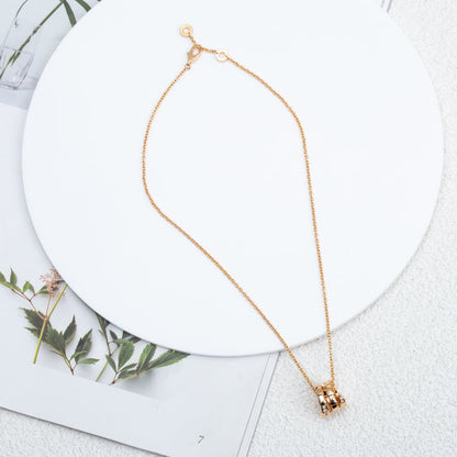 [baslovejewels]SERPENTI PINK GOLD NECKLACE DIAMOND