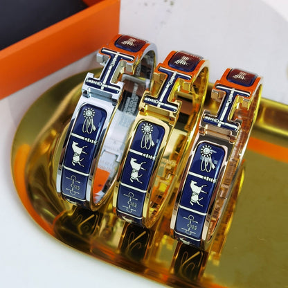 [baslovejewels]H COUVERTURES DARK BLUE BRACELET