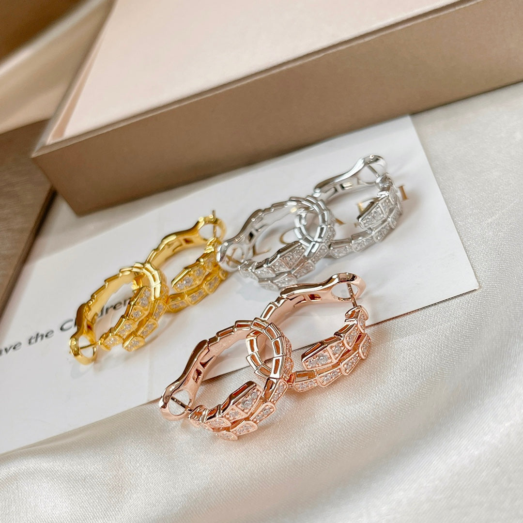 [baslovejewels]SERPENTI EARRINGS DIAMOND