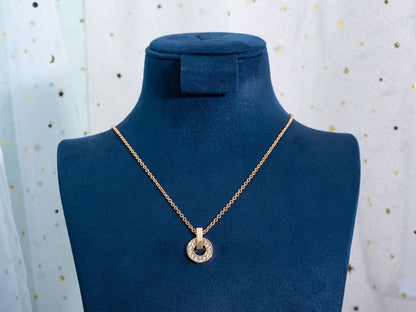 [baslovejewels]GARI NECKLACE PINK GOLD DIAMOND