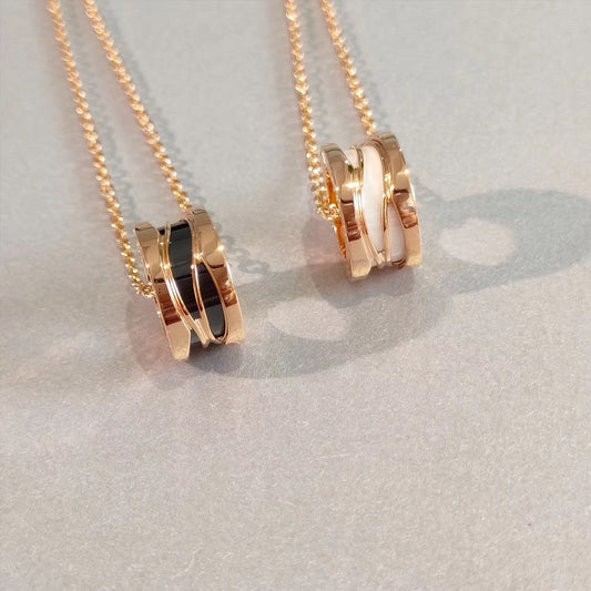 [baslovejewels]ZERO 1 NECKLACE PINK GOLD
