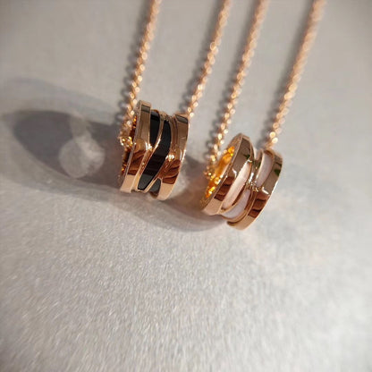 [baslovejewels]ZERO 1 NECKLACE PINK GOLD