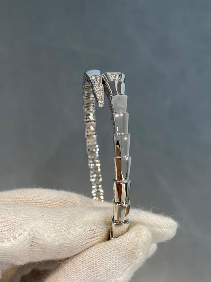 [baslovejewels]SERPENTI BRACELET DIAMONDS SILVER
