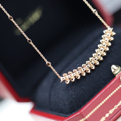 [baslovejewels]CLASH PINK GOLD NECKLACE