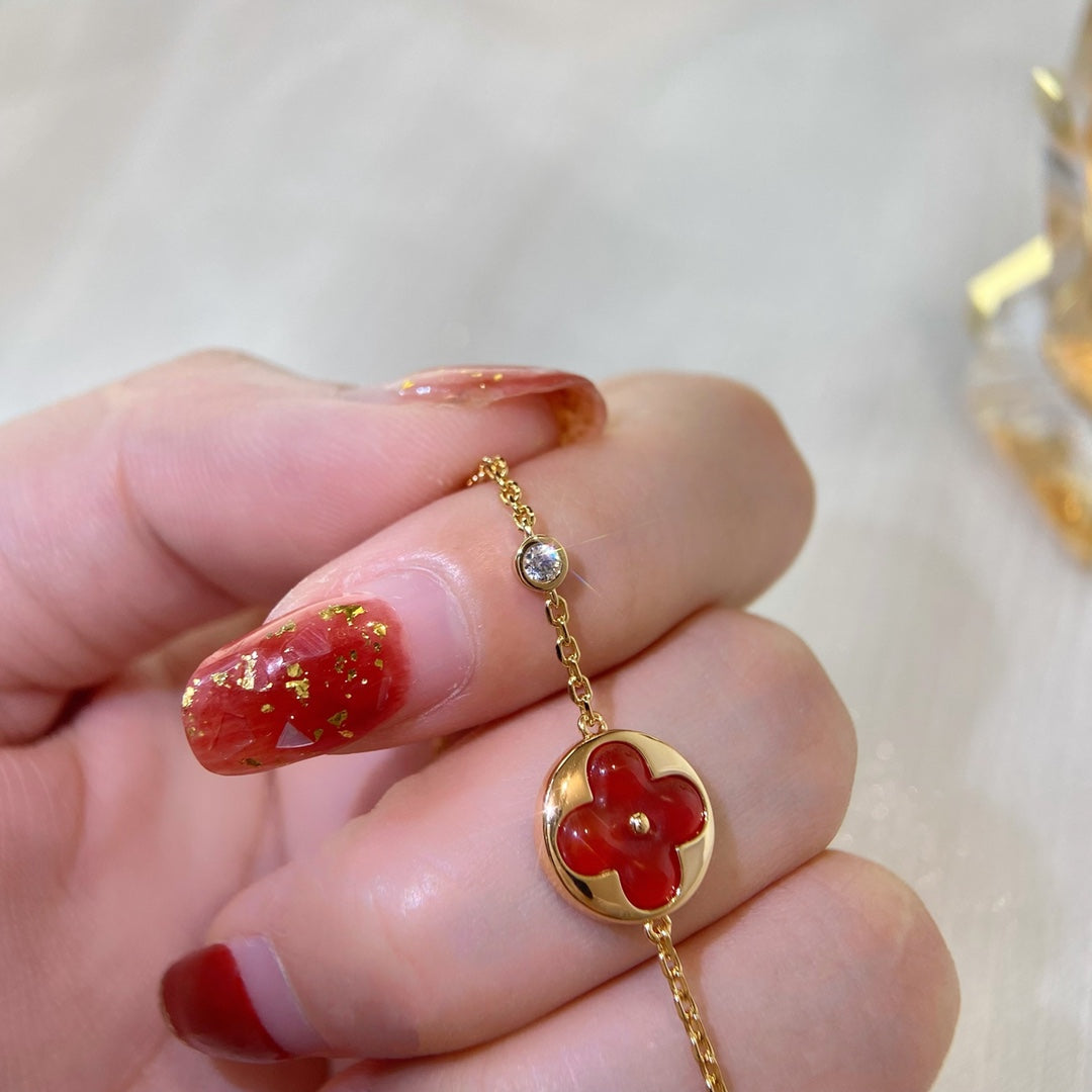 [baslovejewels]SUN PEDANT CARNELIAN BRACELET