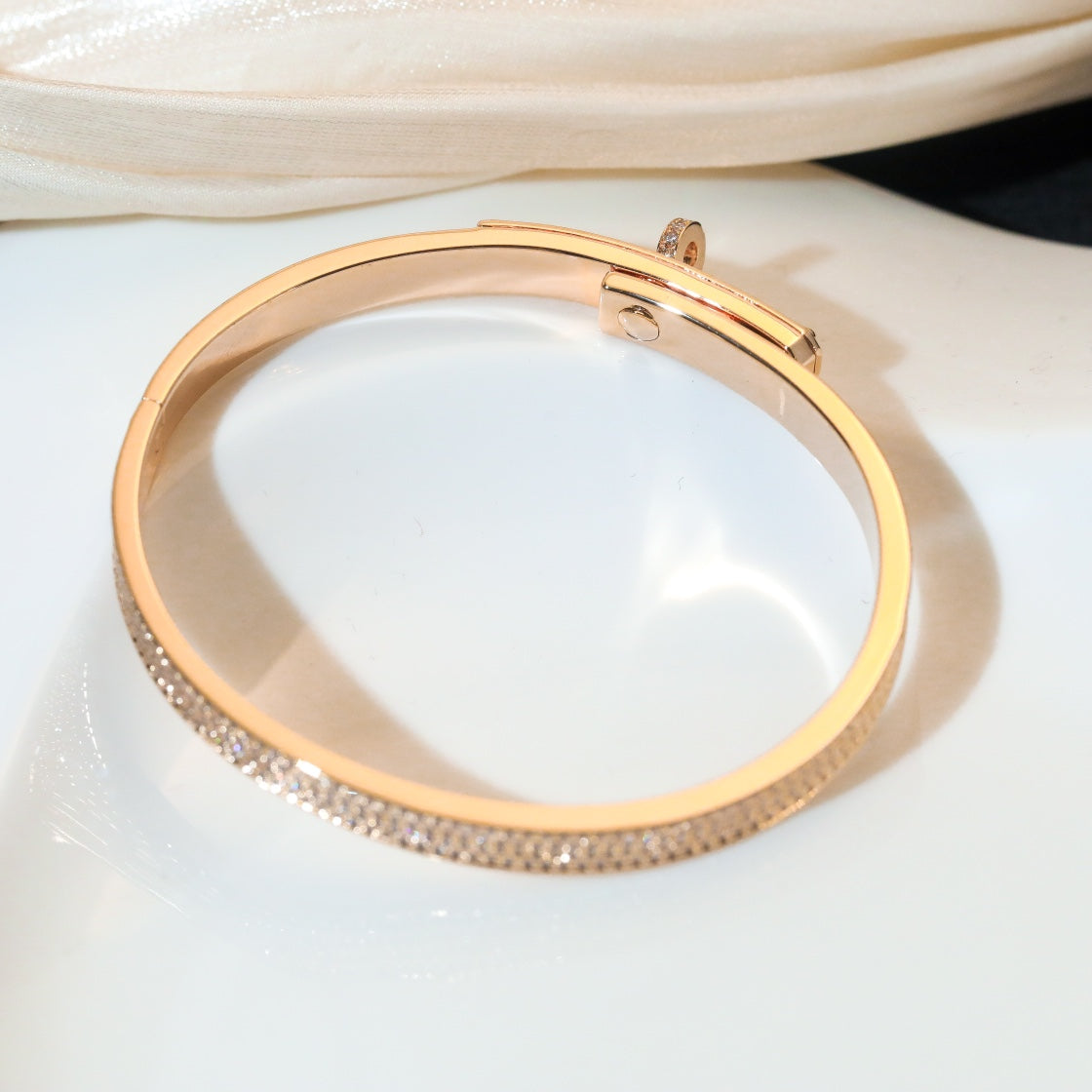 [baslovejewels]KELLY BRACELET DIAMOND PAVED