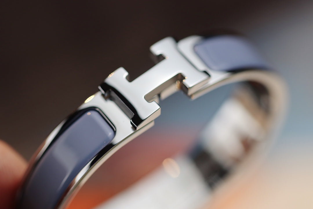 [baslovejewels]H BRACELET 12MM BLUE GRAY