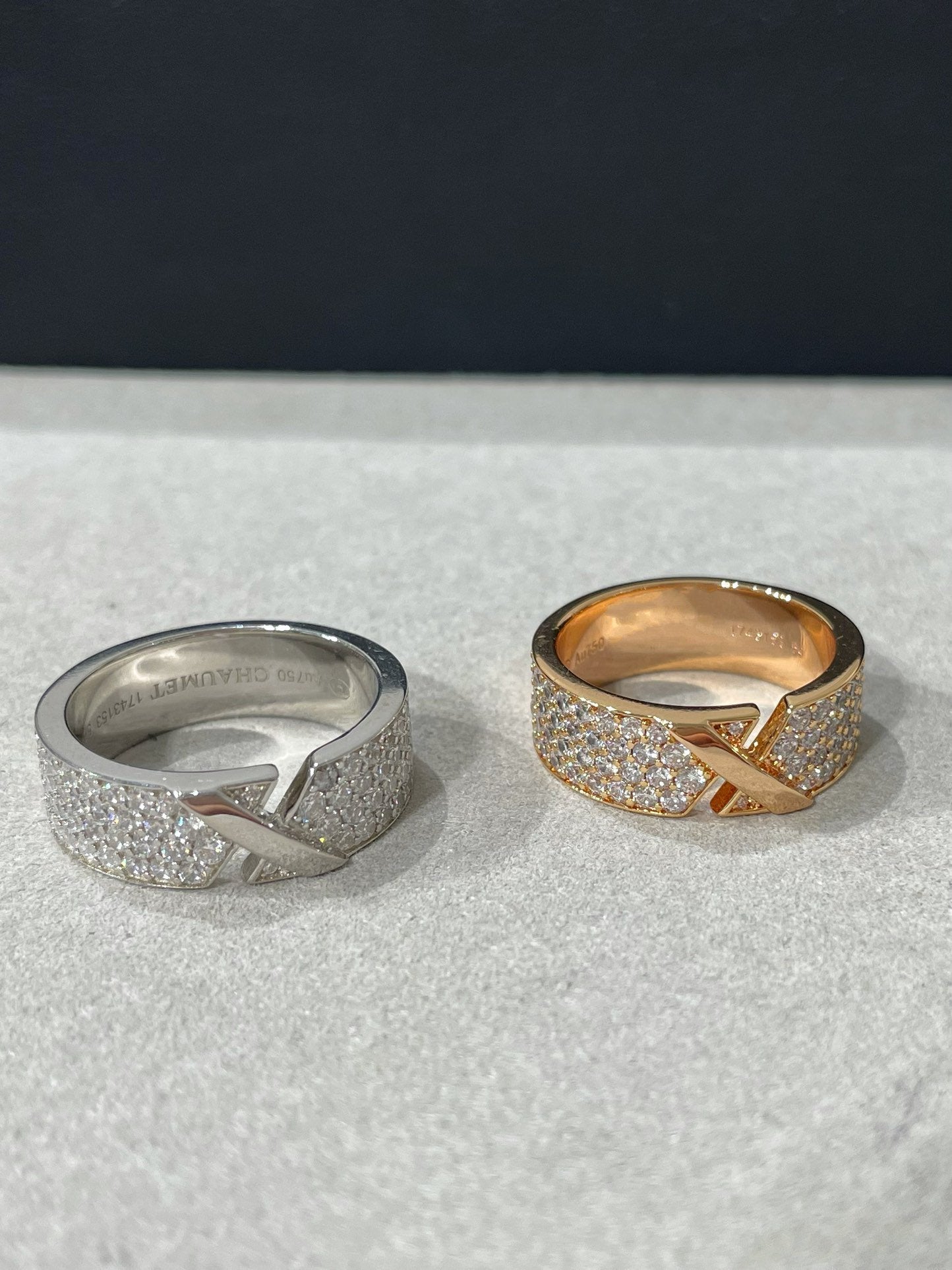 [baslovejewels]LIENS EVIDENCE  DIAMOND PAVED RING