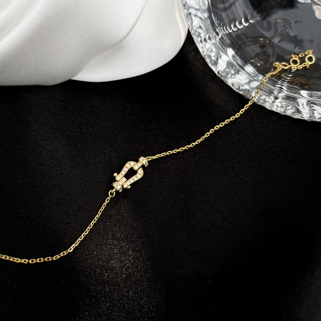 [baslovejewels]FORCE 10 FULL DIAMOND BUCKLE CHAIN LINK MINI MODEL