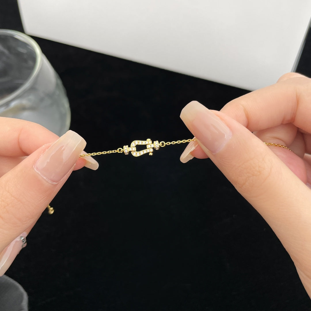 [baslovejewels]FORCE 10 FULL DIAMOND BUCKLE CHAIN LINK MINI MODEL