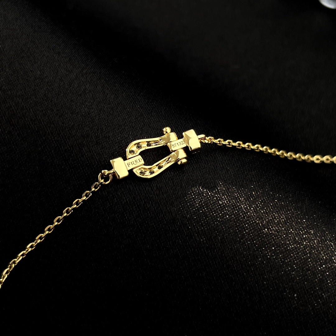 [baslovejewels]FORCE 10 FULL DIAMOND BUCKLE CHAIN LINK MINI MODEL