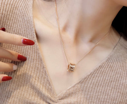 [baslovejewels]ZERO 1 PINK GOLD NECKLACE