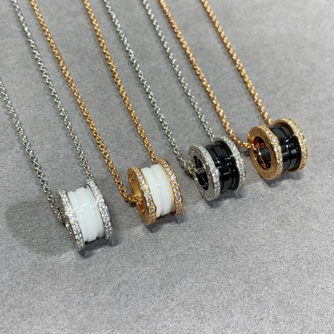 [baslovejewels]ZERO 1 DIAMOND CERAMIC NECKLACE