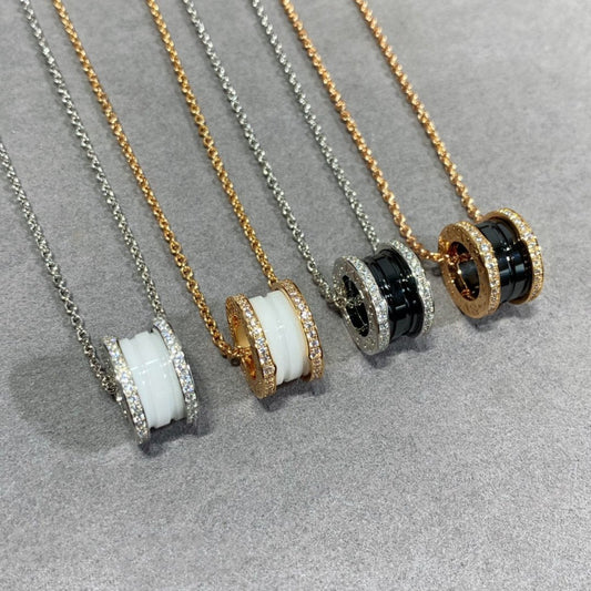 [baslovejewels]ZERO 1 DIAMOND CERAMIC NECKLACE
