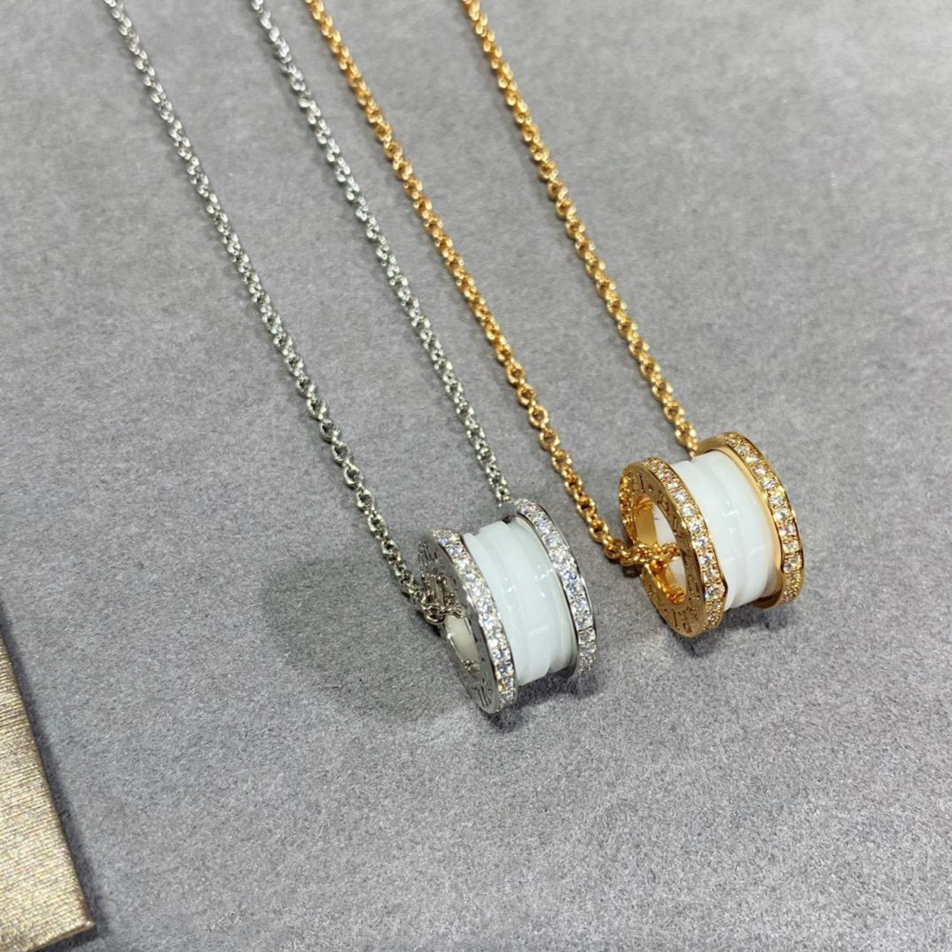 [baslovejewels]ZERO 1 DIAMOND CERAMIC NECKLACE