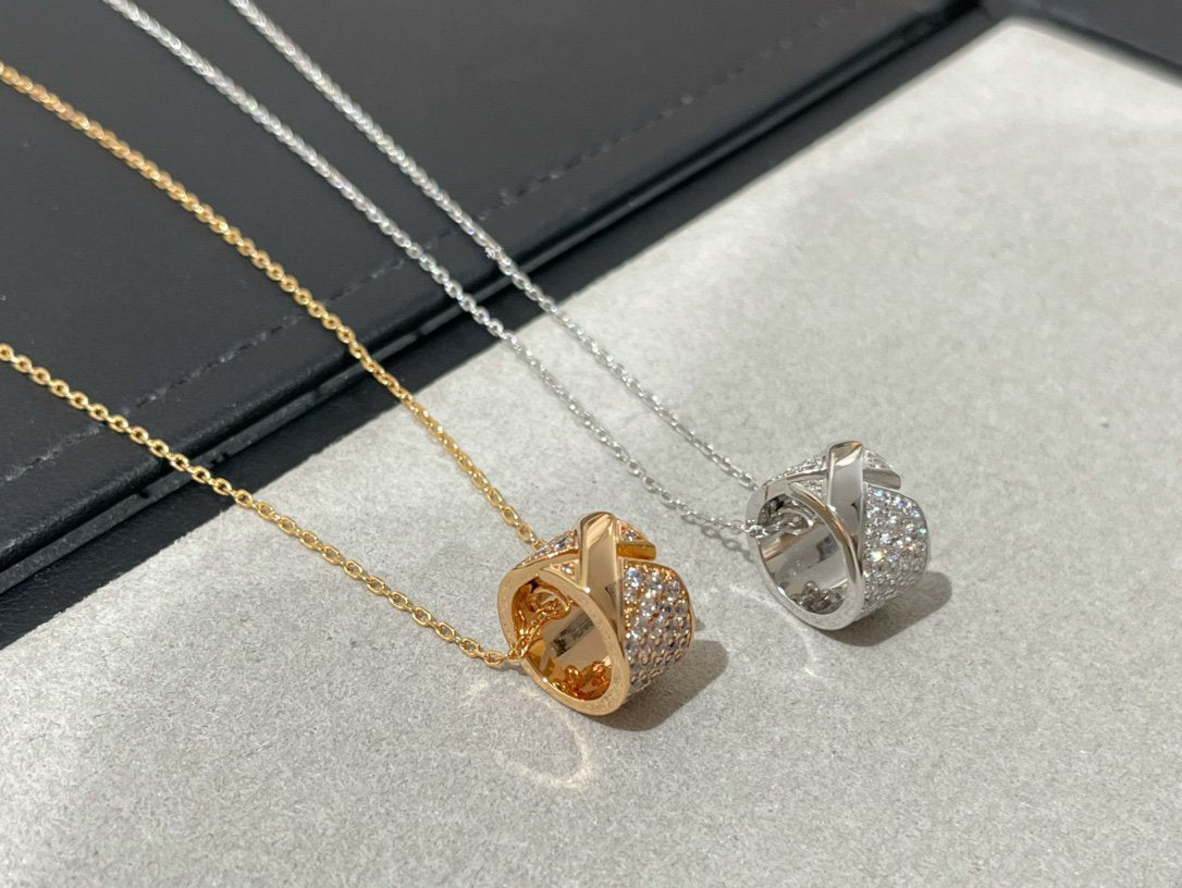 [baslovejewels]LIENS EVIDENCE DIAMOND PAVED NECKLACE