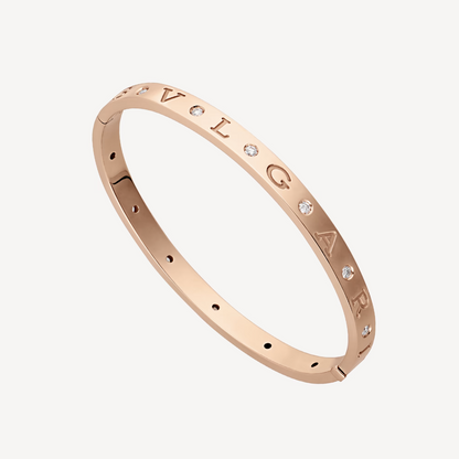 [baslovejewels]ZERO 1 PINK GOLD 12 DIAMONDS BRACELET