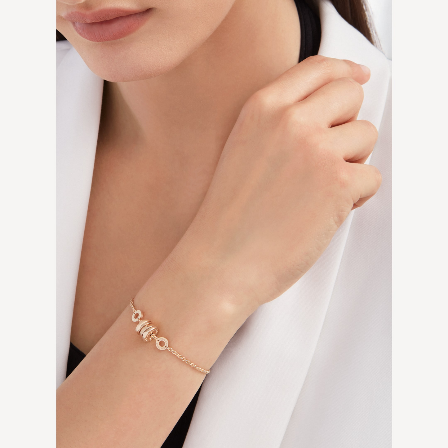 [baslovejewels]ZERO 1 SOFT PINK GOLD BRACELET