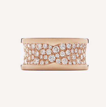 [baslovejewels]ZERO 1 WITH PAVED DIAMONDS ON THE SPIRAL RING