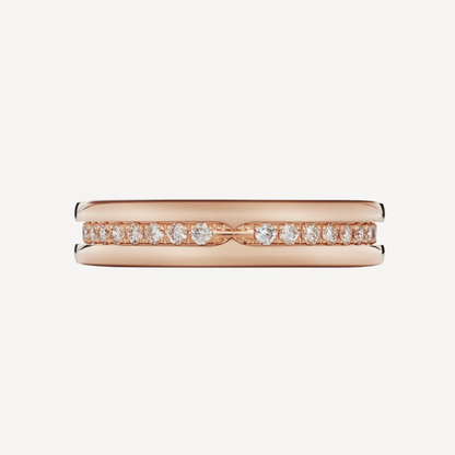 [baslovejewels]ZERO 1 ONE-BAND PAVED DIAMONDS ON THE SPIRAL RING