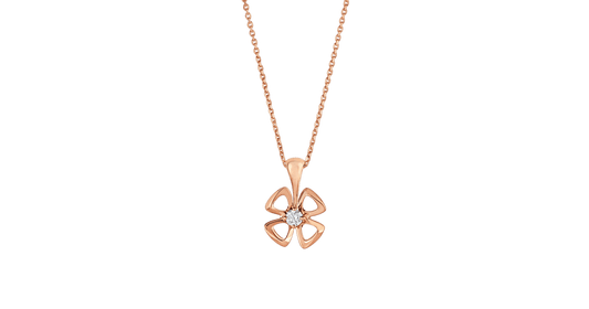 [baslovejewels]FIOREVER NECKLACE DIAMOND CENTER