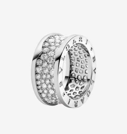 [baslovejewels]ZERO 1 WITH PAVED DIAMONDS ON THE SPIRAL RING