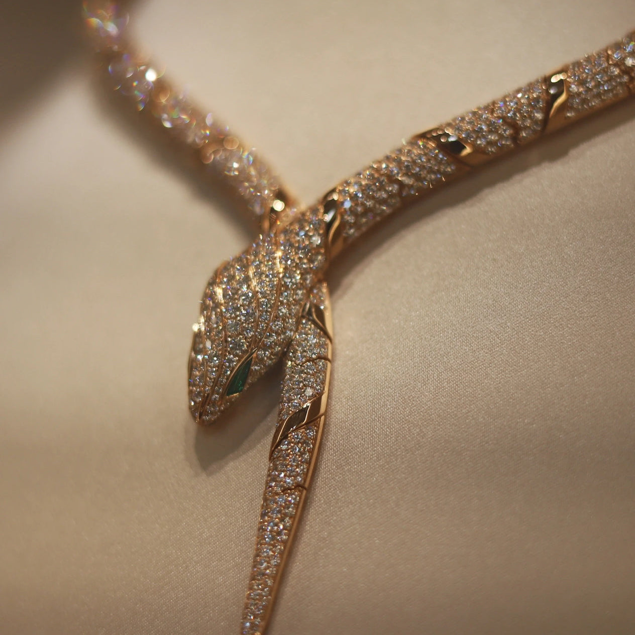 [baslovejewels]HAUTE COUTURE GOLD SERPENTI NECKLACE