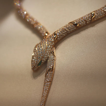 [baslovejewels]HAUTE COUTURE GOLD SERPENTI NECKLACE