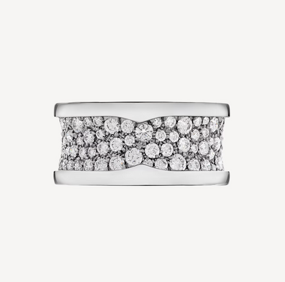 [baslovejewels]ZERO 1 WITH PAVED DIAMONDS ON THE SPIRAL RING
