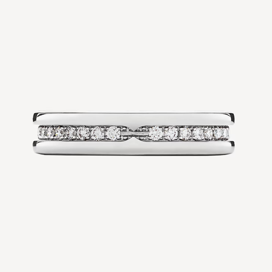 [baslovejewels]ZERO 1 ONE-BAND PAVED DIAMONDS ON THE SPIRAL RING