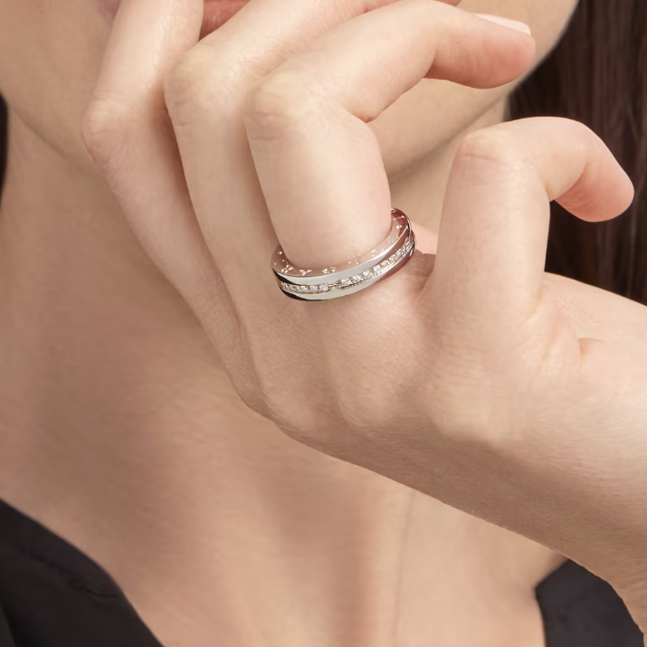 [baslovejewels]ZERO 1 ONE-BAND PAVED DIAMONDS ON THE SPIRAL RING