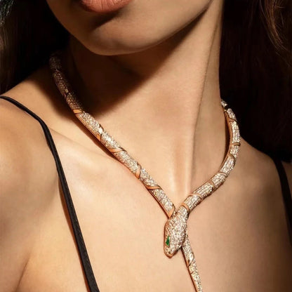 [baslovejewels]HAUTE COUTURE GOLD SERPENTI NECKLACE