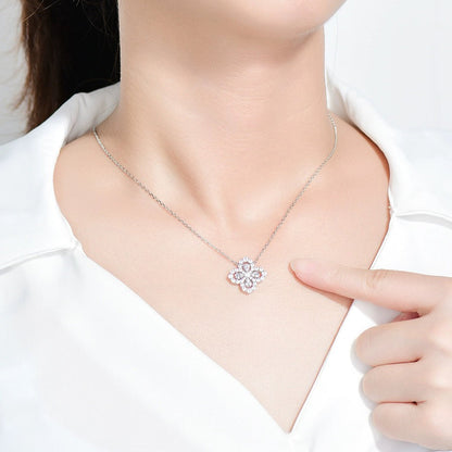 [baslovejewels]LOOP NECKLACE FULL MOTIF DIAMOND 16MM MULTIPLE COLORS